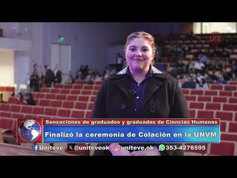 Finalizó la XL Ceremonia de Colación de la UNVM