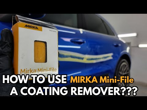 Car Detailing-Repair Deep Scratches and use MIRKA Mini-File tool
