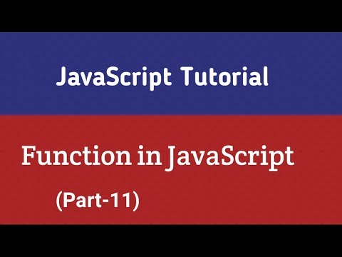 Javascript Tutorial In Hindi Function In Javascript Part 11