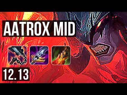 AATROX vs SYNDRA (MID) | 10/1/6, 600+ games, Godlike, 800K mastery | KR Master | 12.13