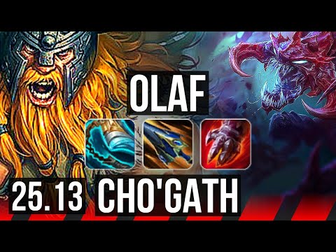 OLAF vs CHO'GATH (TOP) | Quadra, 4k comeback, 15/4/11 | KR Diamond | 25.13