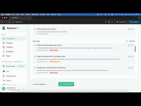 Requisor AI | Ideas to execution - Quick tutorial