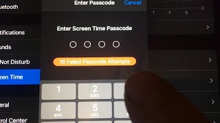 Apple Ipad Iphone forgot Screen Time Passcode IOS 12 14 recover after multiple fails
