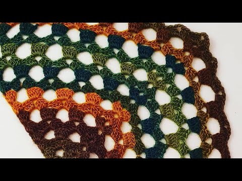 Crochet Triangle Shawl Pattern / Dreieckstuch häkeln