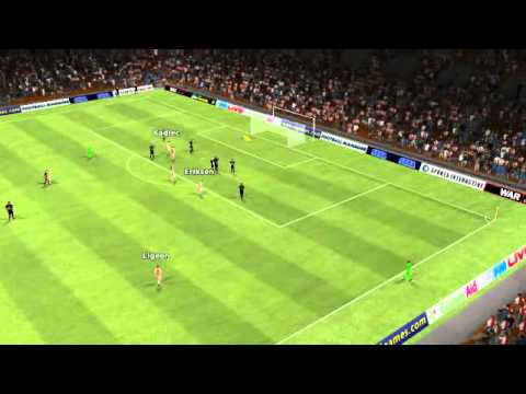 Ajax vs RVVH - Mal af Eriksen 53. minute