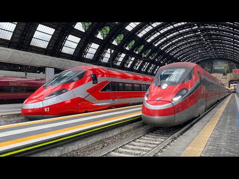 TRENI PASSEGGERI in arrivo e partenza ALLA STAZIONE di Milano Centrale!