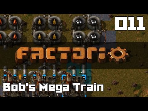 Let's Play Factorio Bob's Mega Train Part 11