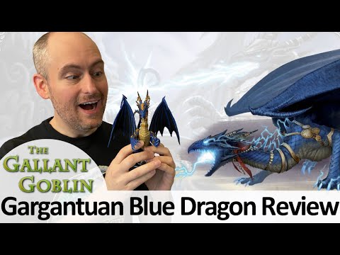 Gargantuan Blue Dragon Premium Figure Review - Shattered Star - Pathfinder Battles Minis