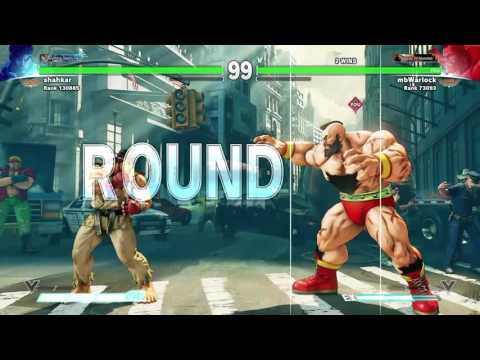mbWarlock (Zangief) vs shahkar (Ryu) - SFV Ranked Match