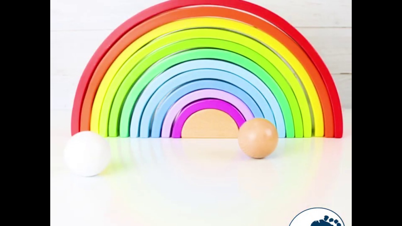 Small Foot Dřevěná skládací duha XL