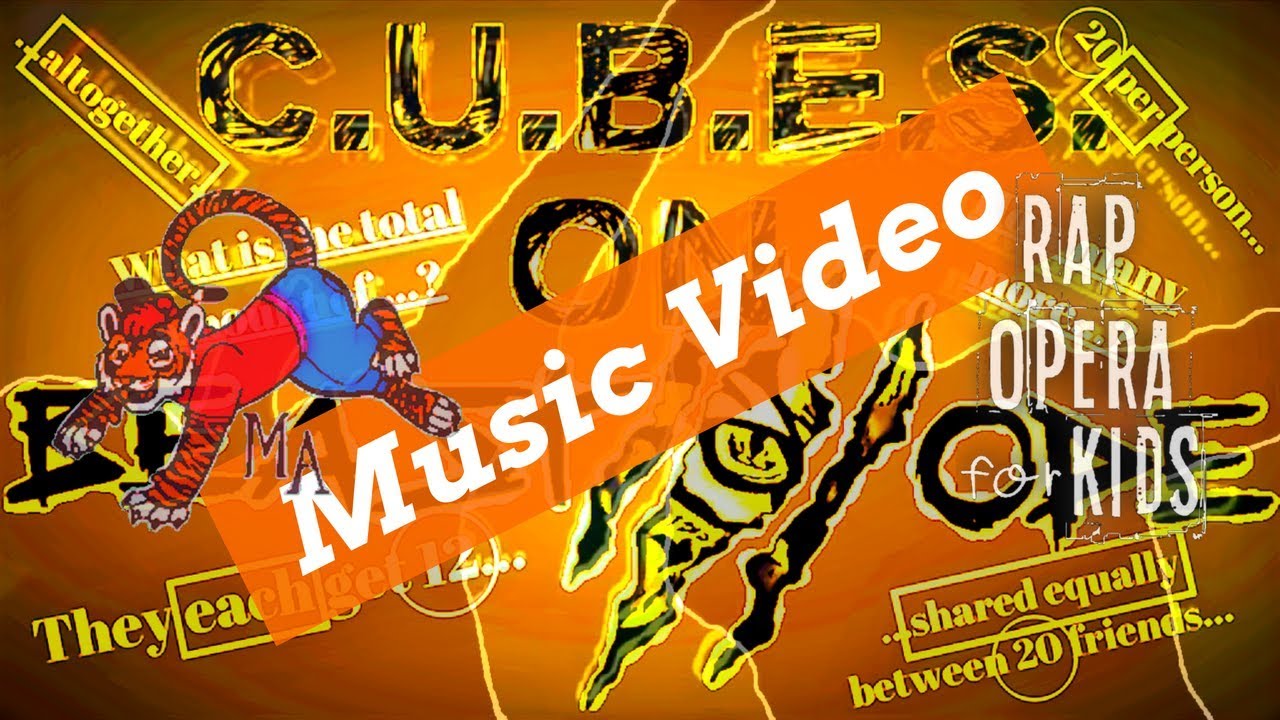 CUBES Math Strategy Rap Song Music Video with Math Word Problems Worksheets