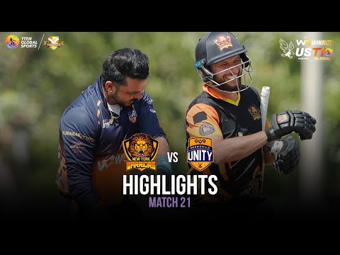 Match 21 Highlights: New York Warriors vs Morrisville Unity | US Masters T10 2023