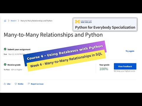 Using Databases With Python Week 4 Assignment Python For Everybody Specialization