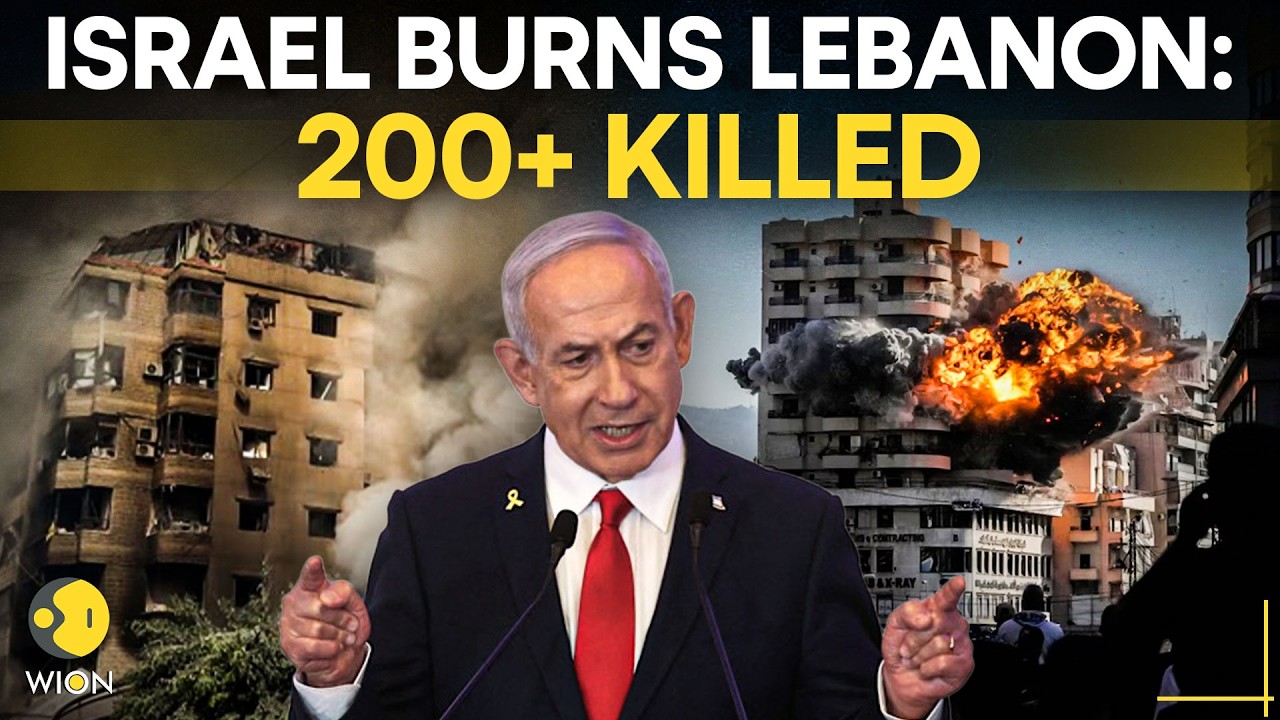 Israel Strikes Lebanon LIVE: Netanyahu Destroys Lebanon, Massive Explosions Kill Over 200 People