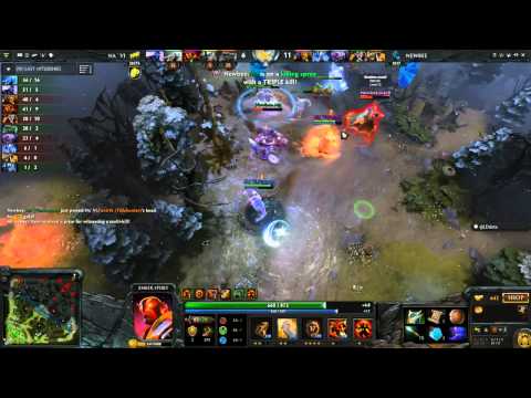 Dendi Ember Spirit vs  Newbee, DOUBLE KILL!