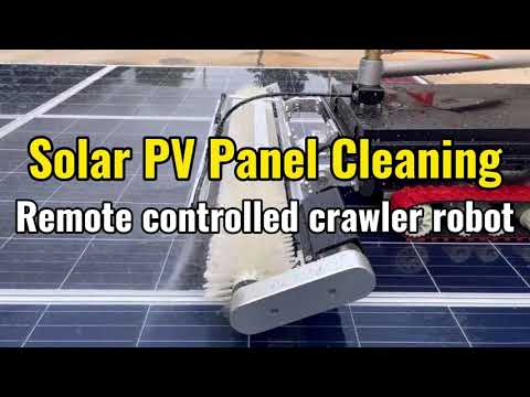 Photovoltaic Solar Panel Intelligent Remote Control Crawler Cleaning Robot
