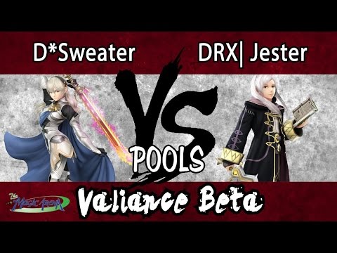 Valiance β - D*Sweater (Corrin) vs. DRX Jester (Robin) - POOLS - Smash 4 - Wii U