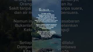 Download lagu Sabar itu tidak mudah #shortvideo #quotes #motivasi #shorts mp3