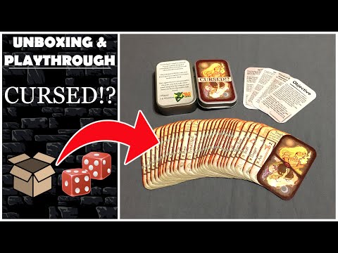 Cursed!?: Solo mint tin push your luck game - Unboxing/Tutorial/Playthrough