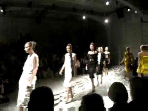 Prada S/S 09 finale mishap