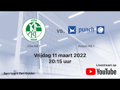 Cito HS 1 vs.  Punch HS 1, Volleybal Heren Tweede Divisie