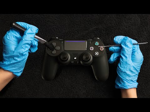ASMR - Cleaning a ps4 controller!