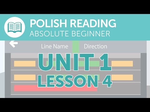 Polish Reading Practice for Absolute Beginners - A Polish Notice at the Station