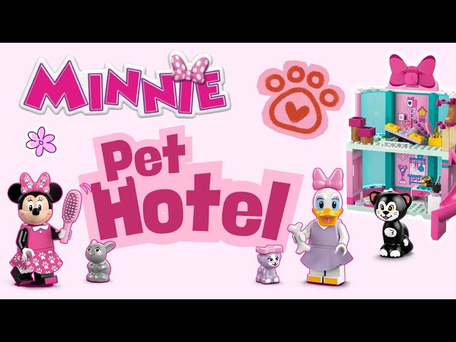 Vídeo relacionado con LEGO | Disney Hotel de Mascotas de Minnie - Juguete de Construcción con Mini Muñecas de Minnie Mouse, Pata Daisy y Figuras de Animales - Regalo para Niñas de 4+ Años Fans de La Casa de Mickey Mouse