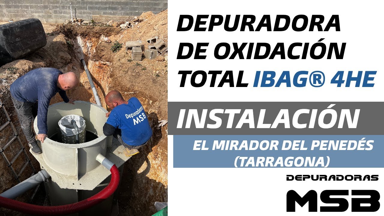 Instalación depuradora de oxidación total | iBag 4HE | El Mirador del Penedés (Tarragona)