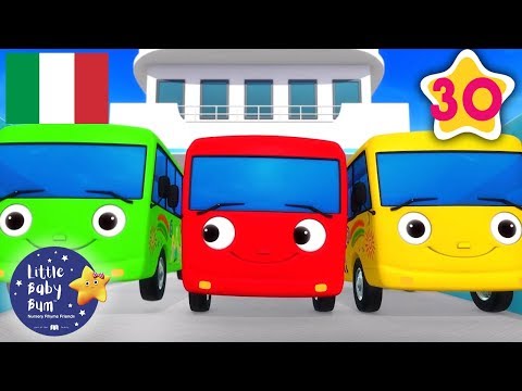 10 Piccoli Bus V. 3 | 30 Minuti di Canzoncine | Little Baby Bum Italia | #canzoniperbambini