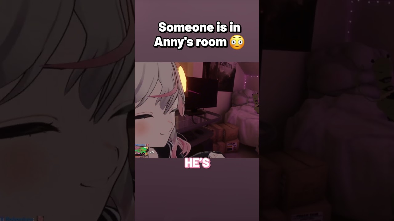 Why is Vedal on her bed?