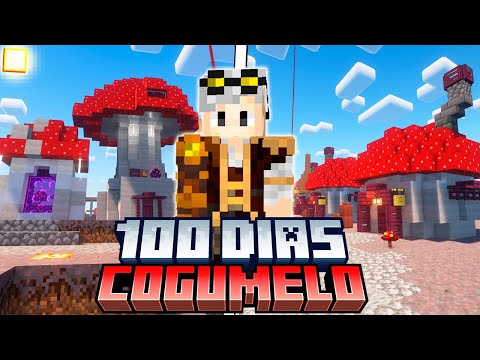 SOBREVIVI 100 DIAS NA ILHA COGUMELO DO MINECRAFT