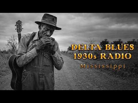 Cottonfield Echoes | Delta Blues 1930s Radio | Gritty Acoustic Mississippi