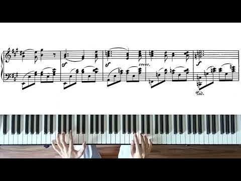 Gondellied (Barcarolle) in A major, WoO 10 - Felix Mendelssohn (with score)
