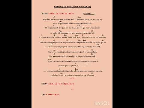 (Capo ft .1 ) Vim muaj koj xwb chord 🎸