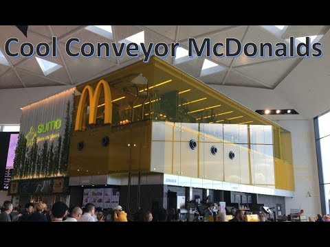 🍟 Aeroporto Internacional de Sydney, na Austrália, McDonalds com transportador - Ensine um homem a pescar