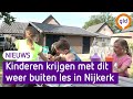 Kinderen in Nijkerk krijgen op snikhete dag buiten les