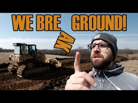 VLOG - We Break Ground! [ Barndominium House Build ]