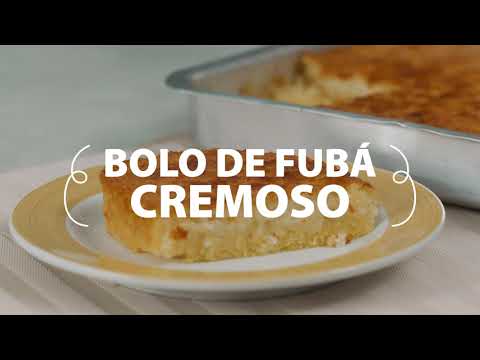 Bolo de fubá cremoso da vovó