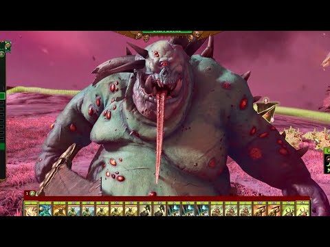 The Battle of Rot and Rampage - GREENSKINS vs NURGLE - Total War Warhammer 3 Battle Gameplay!!