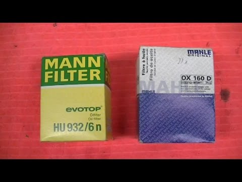 VR6 Oil Filter Mann v Mahle