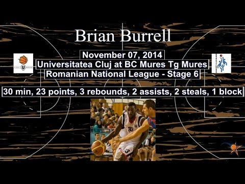 Brian Burrell - "U" Cluj at BC Mures HIGHLIGHTS