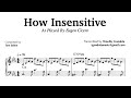 Brazilian Jazz Transcription- Eugen Cicero plays How Insensitive