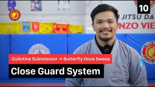 Guilotine Submission - Butterfly Hook Sweep I Close Guard System I 10