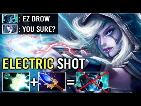 CRAZY TOP MMR Scepter Drow Ranger Mid vs PA Anti Counter Electric Shot Mjollnir Build by CCnC Dota 2