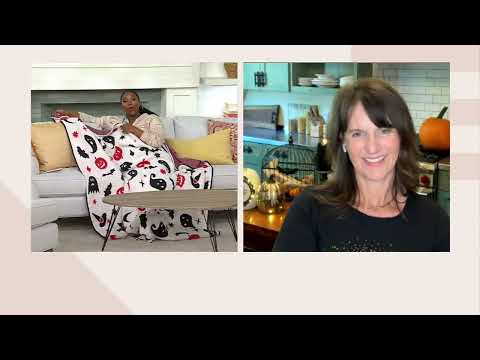 Sister Road by JG 60" x 70" Jacquard Halloween Throw on QVC