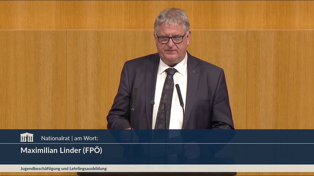 Maximilian Linder - Jugendbeschäftigung und Lehrlingsausbildung - 14.10.2026