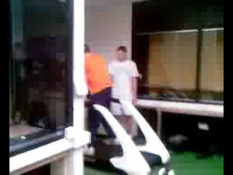 Ifan on the treadmill