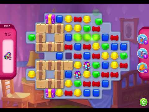 HomeScapes Level 1997 no boosters (16 moves)