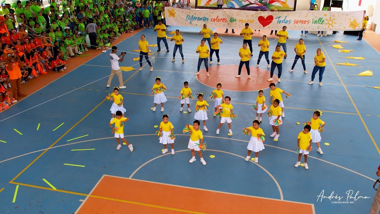 COLEGIO VALLESOL - DRILL Y BARRA - EQUIPO AMARILLO INICIAL - SPORTS DAY 2023